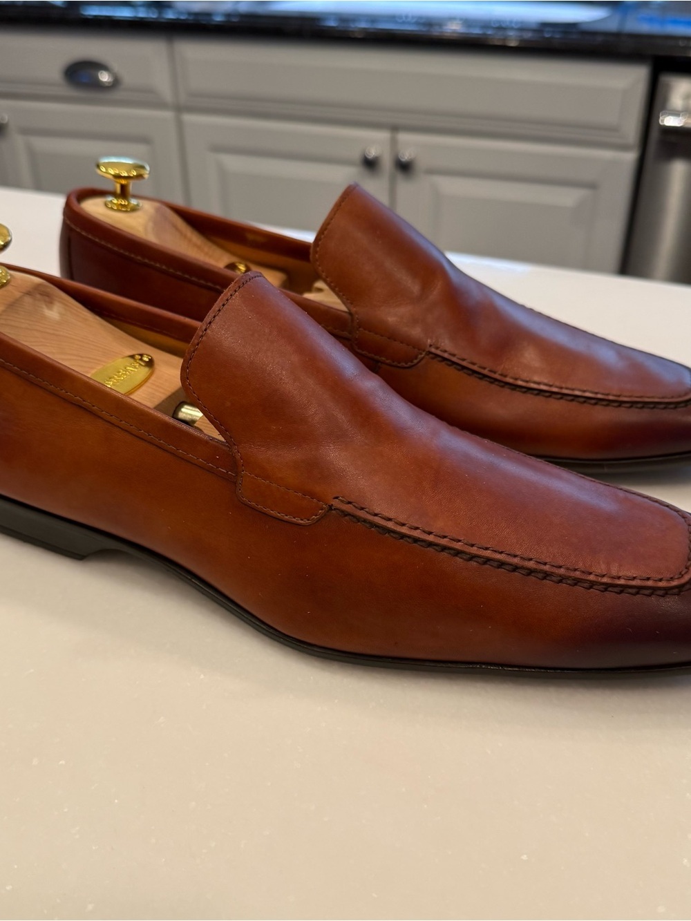 Magnanni Men’s Toreto Venetian Loafers Rich Brown Size US 10.5 EU 43.5 EUC - Picture 4 of 15